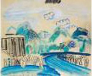 Les Courses A Grenoble by Raoul Dufy