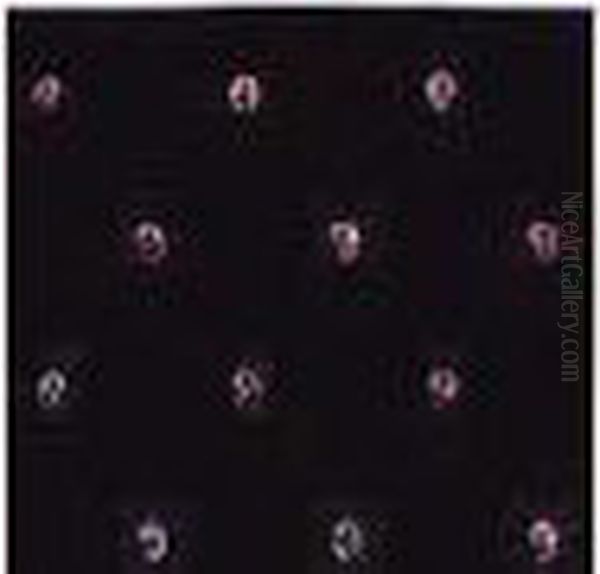 Petites Roses Sur Stries Noires - view 1