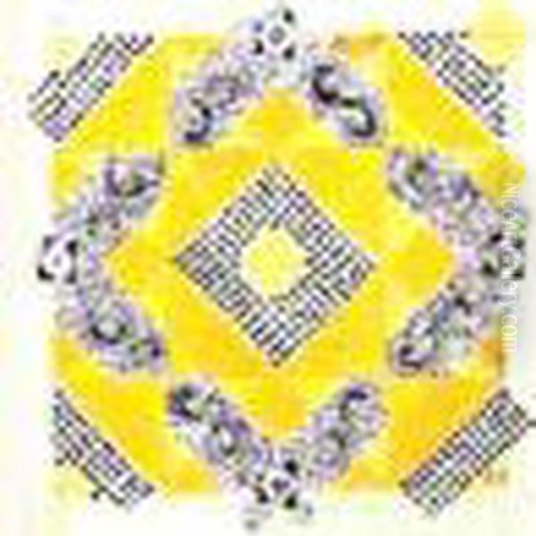 Geometrie Jaune Et Noire - view 1