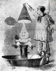 Eteint Put Out Louis Philippes candle is snuffed out by the 1848 Revolutionaries