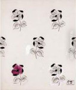 Pensees Fond Blanc by Raoul Dufy
