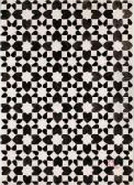 Rosaces Noires, Fond Blanc - view 1