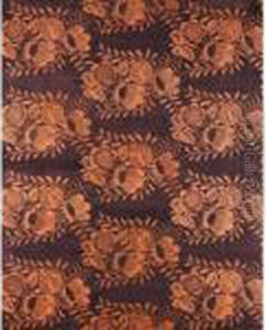 Motifs Floraux Orange Sur Fond Marron by Raoul Dufy