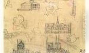 Monuments De Paris, Vers 1934 by Raoul Dufy