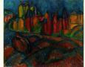 Sainte Adresse, La Plage Vers 1909 by Raoul Dufy