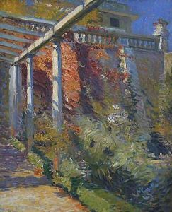 Sunken Garden Beneath Wall, Villa Francesca, Setauket, Long Island, 1925