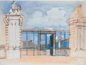 La Grille Du Chateau De Versailles by Raoul Dufy