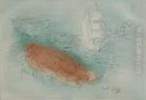 Nude By The Sea, (holl. M-h 4) by Raoul Dufy