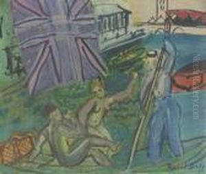 Canotiers Sur La Tamise by Raoul Dufy
