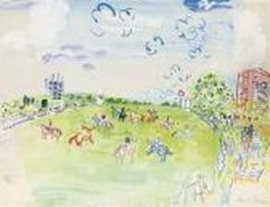 Le Champ De Courses A Ascot by Raoul Dufy