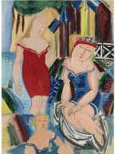 Les Trois Baigneuses - view 1
