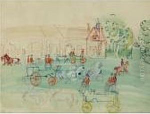 Le Haras-du-pin by Raoul Dufy