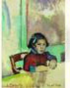 Portrait De Frouzette Axilette by Raoul Dufy