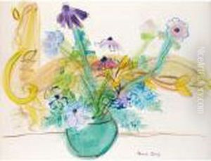 Anemones Au Vase Vert by Raoul Dufy
