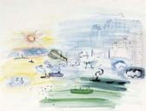 L'entree Du Port De New York by Raoul Dufy