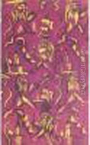 Composition En Violet Et Jaune by Raoul Dufy