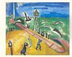 La Jetee De Sainte-adresse, Vers 1907 by Raoul Dufy