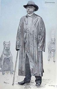 Chancellor Bismarck and his dogs