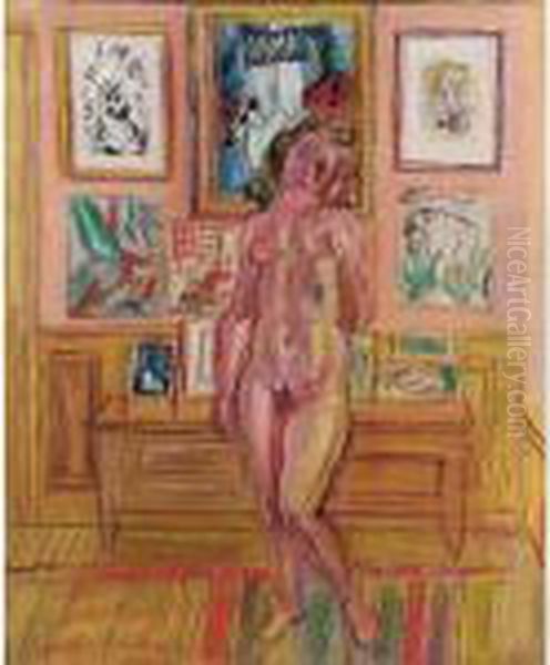 Nu Debout Aux Tableaux - view 1
