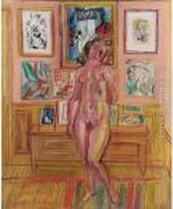 Nu Debout Aux Tableaux by Raoul Dufy