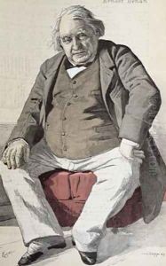 Portrait of Ernest Renan 1823-92 by La Barre, de