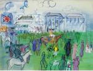 Jockeys Et Turfistes A Epsom by Raoul Dufy