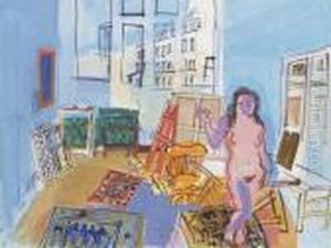 Nu Debout Dans L'atelier De L'impasse De Guelma by Raoul Dufy