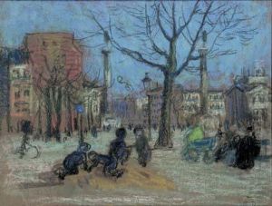 Square De La Nation, Les Colonnes Du Trone, 1902-1903 by Raoul Dufy