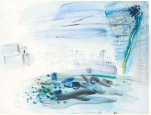 Collioure Le Feu D'artifice by Raoul Dufy