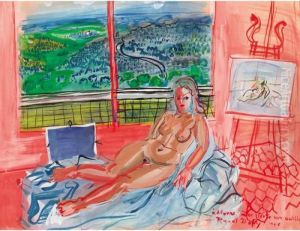 Nu Dans L'atelier De Vence by Raoul Dufy