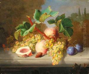 Still life by Ange Louis Lesourd-Beauregard
