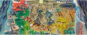 Projet Pour La Tapisserie Le Bel Ete by Raoul Dufy