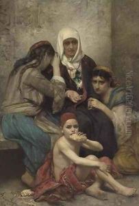 Oriental Scene, the Beggars (Scène orientale, une famille pauvre) by Francois Lafon