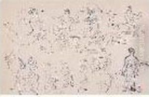 Encre De Chine Sur Papier Signe En Bas Vers La Gauche by Raoul Dufy