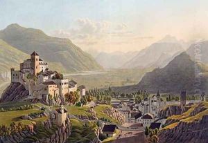 View of Sion by Mathias Gabriel Lory