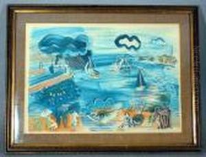 Boats At Le Havre by Raoul Dufy