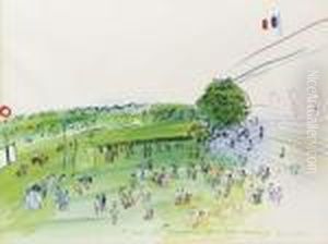 Le Champ De Courses De Deauville by Raoul Dufy