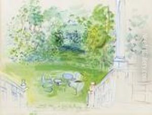 Jardin Chez Les Homburger by Raoul Dufy