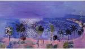 La Baie De Nice Aux Deux Promeneurs by Raoul Dufy