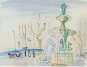 Fontaine A Cannes by Raoul Dufy