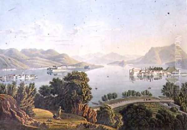 View of Lake Maggiore and the Borromean Islands - view 1
