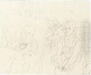 Raoul Dufy Et Berthe Dans L'atelier De Boston by Raoul Dufy