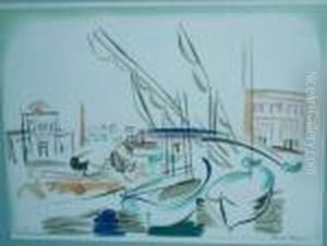 [harbor Scene] by Raoul Dufy