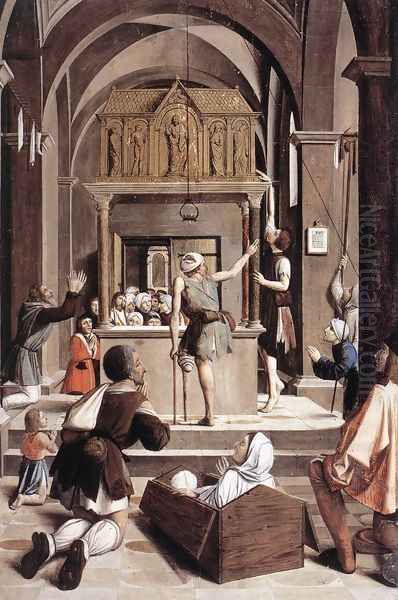Pilgrims at the Tomb of St Sebastian 1497 - view 1