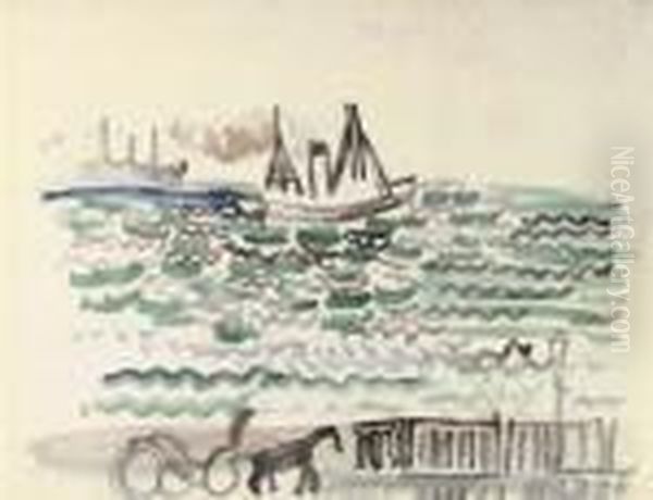 Promenade Et Cheval Au Havre - view 1
