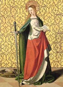 St Catherine of Alexandria by Josse Lieferinxe