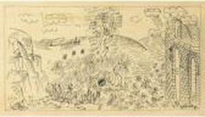 Etude Pour La Tapisserie 'le Bel Ete' by Raoul Dufy