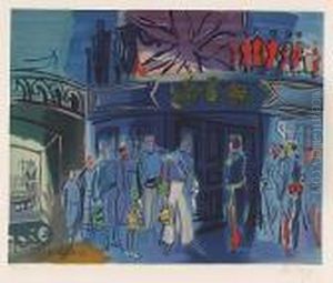 Navy Reception<</b> by Raoul Dufy