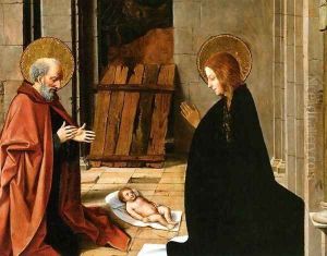 Adoration of the Christ Child by Josse Lieferinxe