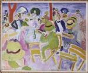 La Terrasse De Cafe by Raoul Dufy